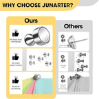 Junarter 60 Pack Magnetic Push Pins, Silver Strong Fridge Magnets, Whiteboard Magnets, Refrigerator Magnets Strong, Dry Erase Board Magnets for Fridge, Whiteboard, Office, Classroom, Kitchen, Map