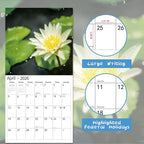2026 Wall Calendar,Calendar 2026, November 2025 - December 2026, Wall Calendar Zen, 12" x 24" Opened,Full Page Months Thick & Sturdy Paper for Calendar Organizing & Planning