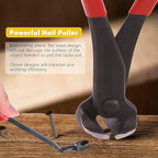 Mardatt 4Pcs Nail Puller and Staple Remover Tool Set, 7" End Cutting Pliers, Staple Puller, Tack Lifter, Fastener Remover for Furniture Floor Wall Car Photo Frame