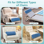 KAAMOS Recliner Leg Rest Cushion Foot Rest Pillow for Recliner Foot Pillows for Resting Feet Sofa Footrest Pillow for Recliners Chair Couch Leg Rest Pillow Half Moon Bolster Pillow Under Knee