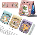 Magnetic Bookmark Clip Personalized for Readers, Custom Name Magnetic Page Marker for Books,Gifts for Book Lover, Animal Lover Teachers, Student, Women and Firends