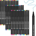 huesamhi Journal Planner Pens 36 Vibrant Colors, 0.4mm Fine Point Markers for Journaling -Smooth Writing, Ideal for Creative Writing, Bullet Journaling, and Students