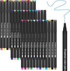 huesamhi Journal Planner Pens 36 Vibrant Colors, 0.4mm Fine Point Markers for Journaling -Smooth Writing, Ideal for Creative Writing, Bullet Journaling, and Students