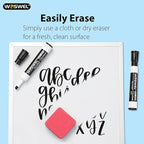 WOSWEL Dry Erase Markers Bulk, Chisel Tip Whiteboard Markers, Low Odor Thick Dry Markers, 100 Black Color for Teachers, Classroom, Office & Home Use