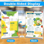 EHWINE Acrylic Sign Holder 8.5 x 11, 10 Pack Double-Sided Stand up Table Top Sign Holders, Clear Acrylic Picture Frame Menu Flyer Paper Holder Display Stand for Office Business Store Wedding Party