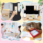 Eaasty 12 Pcs Seasonal Holiday Magnetic Notepads for Refrigerator Picture Monthly Magnetic Grocery List 9 x 3.5 Magnet Memo Pads 30 Sheets Per Pad Shopping to Do List for January to December