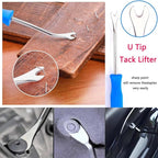 Upholstery Staple Remover Tack Puller Nail Remover Tool Set Nail Puller Plier, Staple Puller, Tack Lifter, Fastener Remover, for Furniture Floor Wall Wooden Case Car Photo Frame (4 pcs)