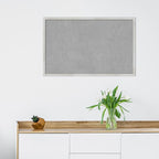 Amanti Art Silver Framed Magnetic Board 21x33 Large Vision Board for use with Magnets, 100% Metal Sheet to Display Items as Office Decor or for Home Organization in mudroom, Kitchen or Kids Room