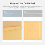 Amantech 12 Pack Acoustic Panels Self Adhesive Sound Proof Foam, High Density Sound Acoustic Panel, 12X12X0.4 Inch Square Panels in Home, Office, Reccording Room, Studio,and more(Orange)