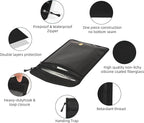 2 Pcs Fireproof Waterproof Document Bag(2000℉) – Fire & Waterproof Money Pouchfor for Cash w/Zipper – Safe Storage for A4/A5 Documents Holder, File, Cash, Jewelry, Passport, Tablet, Laptop