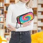 BOENLE Tie Dye Rainbow Pencil Case Box Boys Girls Large Pencil Pouch with Zipper Compartments Big Capacity Stationery Pen Bag Organizer for Kids Teens Adults School Office