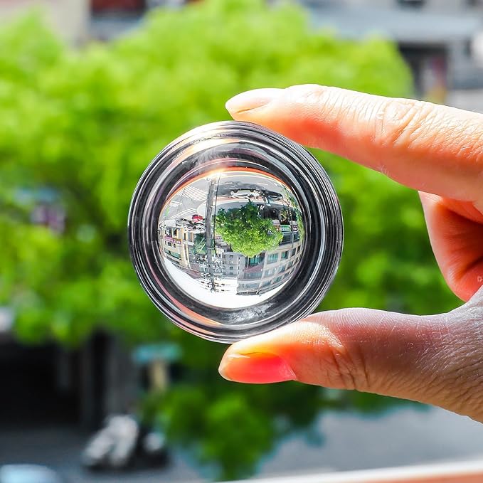 SWTHONY 2pcs 2.4inch Crystal Dome Magnifying Paperweight, Reading Magnifier Glass Paper Weights for Outdoor Events, Office Desk