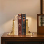 Gold Tree of Life Bookends Set, 2 Decorative Bookends for Shelves or Bookcase, Non-Skid Heavy Bookends for Desktop Shelf Decor, Library Office Decor, Home Décor Gift (Gold)