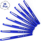 Fuyoooo 36 Pcs Felt Tip Pens 0.7mm Medium Point Colored Felt Tip Pens for Journaling Planner Writing Note-taking Art Office and School Supplies(Dark Blue)