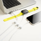 ICONIT Cable Anchors for Desk Organization White | Premium Aluminum Cord Organizers | Charger + Cable Management Clips for Home & Office | Stylish, Sturdy, & Functional | (3 Pack)