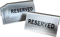 Reserved Table Signs Tent Table Sign Stainless Steel For Wedding Restaurants Ceremony 4x2.4 Inch 6 Packs