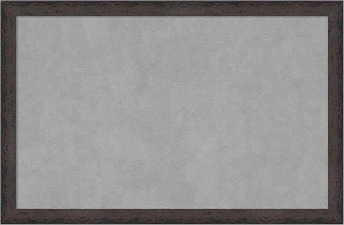 Amanti Art Black Framed Magnetic Board 23x35 Large Vision Board for use with Magnets, 100% Metal Sheet to Display Items as Office Decor or for Home Organization in mudroom, Kitchen or Kids Room