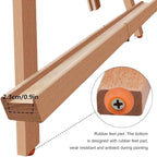 Miratuso Painting Easel, Folding Wooden Tabletop Easel Stand Holds Highest to 22" Canvas, Portable Desktop Easel Suitable for Artists, Beginners, Students