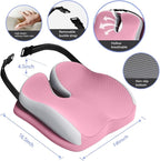 Seat Cushions for Office Chairs Wheelchair Cushion for Long Sitting Back Pain，Memory Foam Seat Car Computer Desk Chair Cushion，Coccyx Cushion for Tailbone Pain Relief Cushion Office Chair Butt Pillow