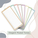 8 Pack Magnetic Notepads for Refrigerator, Assorted Colors Memo Pads with Lined Pages, 30 Sheets Each, Ideal for Grocery Lists, to-Do, & Shopping