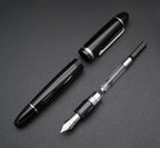 JINHAO X159 Fountain Pen (EF Nib 0.38mm, Black with Silvery Clip)
