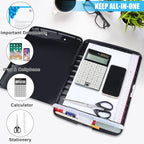 Black Clipboard with Storage Heavy Duty,TFDLCG zm Clip Boards 8.5x11 with Pen Holder,A4 Letter Size Nursing Clipboard Case,Plastic Clip Board Light Weight for Men Teachers Office,School Home Work