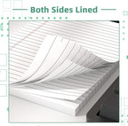 Legal Pads 5 x 8 Inch Notepad, 8 Pack Note Pads College Ruled Perforated Memo Pad for Work Study Daily Note Taking List, Lined Writing Pads Memo Refills Notepads for Office Home School, 30 Sheet/Pad