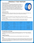 KIWIHUB 10 Rolls Painters Tape 2 inch Wide, Blue Painters Tape Bulk, Blue Masking Tape for Multi Purpose, Wall Painting, Home Improvement, DIY Crafts, 1.88 Inch x 550 Yards