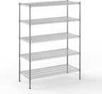 Regal Altair 21" Deep x 48" Wide x 64" Height Wire Shelving Kit | 5-Tier | NSF Commercial Storage Rack Unit