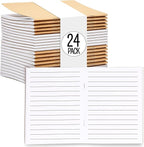 Paper Junkie Notebooks Bulk, 48 Lined Pages, 4 x 6 in Mini Journals for Writing, Drawing, Doodling, Student Gifts, Teacher Appreciation, Classroom Supplies, Small Notebook Set - 24 Pack