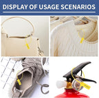 100Pcs Plastic Tamper Shipping Seals Pull-Tite Security Seal Signage Numbered Fire Extinguisher Tags Zip Ties Labels Disposable Self Locking for Logistics, Luggage,Transport (Yellow, 100pcs)