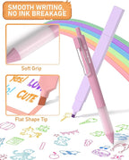 Nicpro 33PCS Aesthetic Highlighter and Gel Pen set with Case, 12 Bible Highlighters & Cute Pens Refills With Soft Ink & Tip, No Bleed Quick Dry for Bible Study Journaling Planner Notes School Supplies