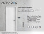 ALPHA DOG ADA SIGNS - Mechanical Room Sign with Braille for Your Business, 4x8 Inch, ADA Compliant, Indoor or Outdoor, Easy Installation, Made in the USA, Black