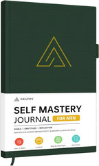 Self-Mastery Journal for Men - Gratitude and Productivity Journal for More Happiness, Positivity, Growth, Mindfulness, Self Care and Reflection - Guided Inspirational Journals for Men & Women