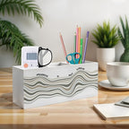 Exqcom Mental Health Pen Pencil Holder, Therapy Office Decor, Progress Is Not Linear Inspirational Pencil Pen Holder Organizer for School Counselor Office Desk Accessories
