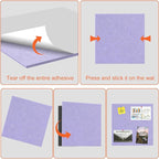 Cork Boards for Walls 48" x 36" Felt Board Alternative, 12 Pack Felt Wall Tiles Bulletin Board, Large Cork Board for Office Pin Board Tack Board Cork Boards
