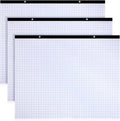 Fainne 3 Pcs Large Engineering Graph Paper Pad Giant Drafting Pad Blueprint Sketching Graph Paper Engineer Architect Designer Mathematician Draftsman (Blue, 22x17inches)