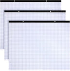 Fainne 3 Pcs Large Engineering Graph Paper Pad Giant Drafting Pad Blueprint Sketching Graph Paper Engineer Architect Designer Mathematician Draftsman (Blue, 22x17inches)