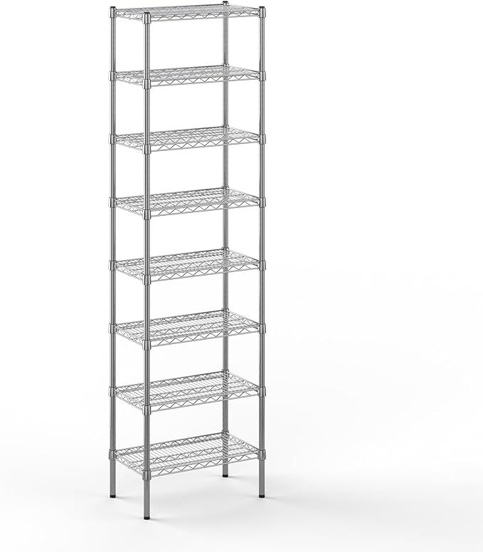 Regal Altair 14" Deep x 24" Wide x 86" Height Wire Shelving Kit | 8-Tier | NSF Commercial Storage Rack Unit