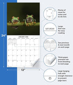 2026 Frogs Monthly Wall Calendar | Animals Calendar 2025-2026