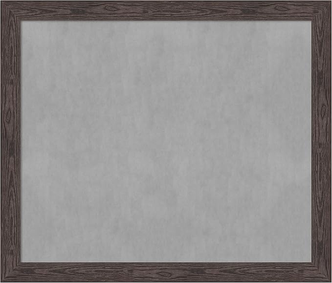 Amanti Art Black Framed Magnetic Board 46x54 Oversize Vision Board for use with Magnets, 100% Metal Sheet to Display Items as Office Decor or for Home Organization in mudroom, Kitchen or Kids Room