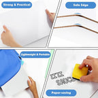 Dry Erase Lapboards, HERKKA 15 Pack Double Sided Small Dry Erase Whiteboards 9 x 12.5 Inch with 15 Erasers, Small Dry Erase Boards for Classroom Teacher Supplies, Personal White Boards for Students