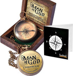 For I Know The Plans I Have For You, Jeremiah 29:11, Solid Brass Directional Engraved Compass, Baptism Gifts for Boys Girls, First Communion, Christian Gifts for Men, First Confirmation Gifts for Boys