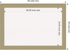 Amanti Art White Cork Board for Wall, 28x40 Vision Board with Gold Frame, Large Corkboard Office Decor for Home Organization, Casual Corkboard Pinboard to display items for home organization