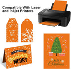 OcePor 100 Sheets Orange Cardstock Paper, Colored Printer Paper 8.5 x 11, Thick Construction for Cards Making, Scrapbook，Office Printing, Invitations, Certificates，DIY Crafting 92 lb/250gsm