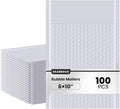 skardeco Bubble Mailers 6x10inch 100Pack Gray Bubble Mailers Self-Seal Padded Mailing Envelopes Bubble Opaque Padded Mailer for Small Businesses to Package and Mail Jewelry Cosmetics#0（white，gray）