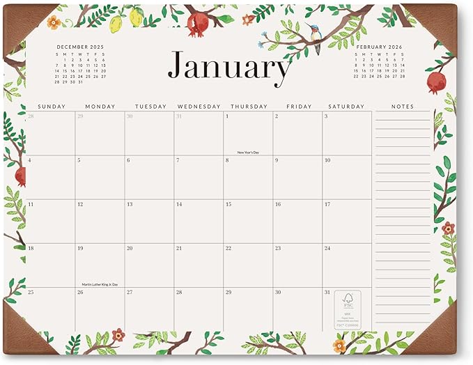 Jotsome Large Desk Calendar 2026-2027 with Protective Pad, Desktop Calendar Pad From January 2026 to June 2027 21x16.5 inch, for Home Office and School, Easy Planning