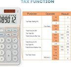 OSALO Desktop Calculators VAT Tax Function Large Display Big Buttons 12 Digit Big Desk Calculator for Home and Office (OS-8812T Large Calculator)