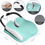 Seat Cushions for Office Chairs Wheelchair Cushion for Long Sitting Back Pain，Memory Foam Seat Car Computer Desk Chair Cushion，Coccyx Cushion for Tailbone Pain Relief Cushion Office Chair Butt Pillow