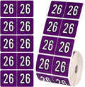 500pcs 2026 Year Stickers, 5x2.5cm/1.97x0.98in 26 Year Colored Self-Adhesive Chart Stickers File Folder Labels for Office Supplies (Night Purple)